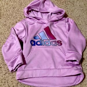 Two girls 2T adidas sweatshirts
